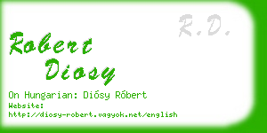 robert diosy business card